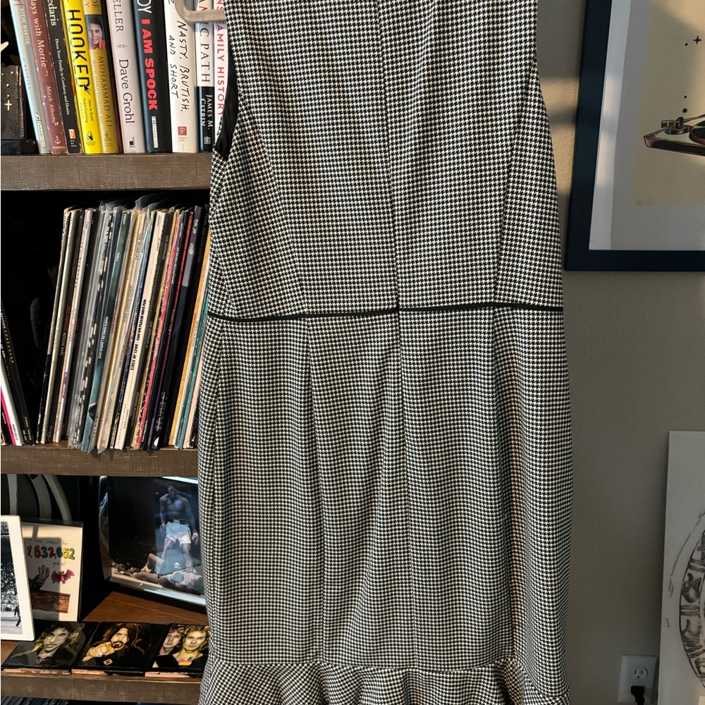 Black and white checked Ann Taylor dress